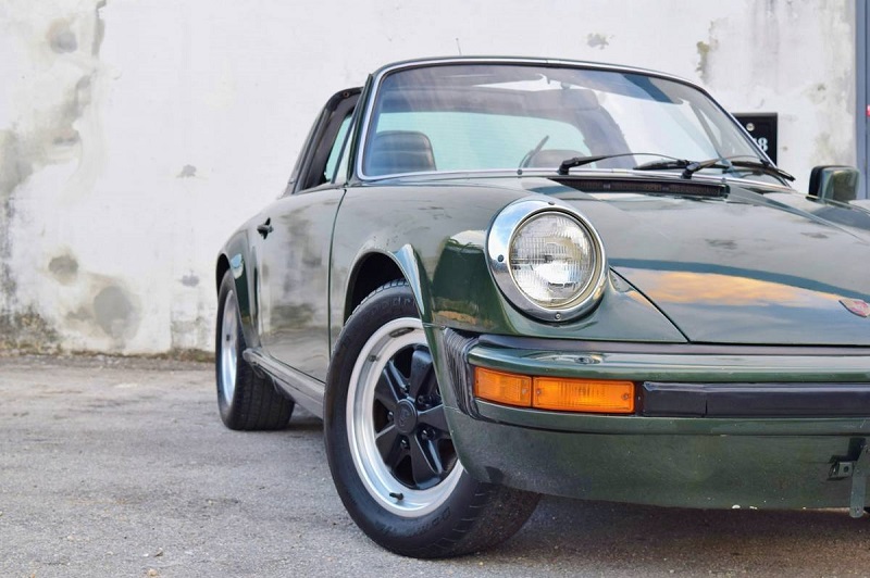 KK Scale 1/18 – Porsche 911 Carrera Targa 3.0 1977 – Vert Métal – Diecast (neuf)